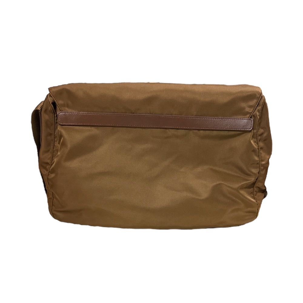 PRADA プラダ ショルダーバッグ ナイロン ブラウン レディース 中古