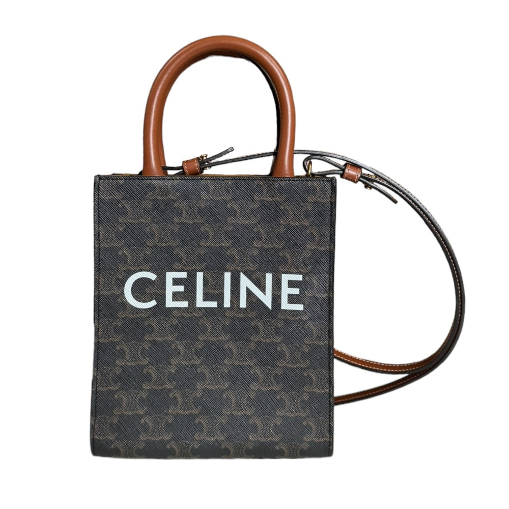 CELINE セリーヌ ミニバーティカルカバ トリオンフ ショルダーバッグ