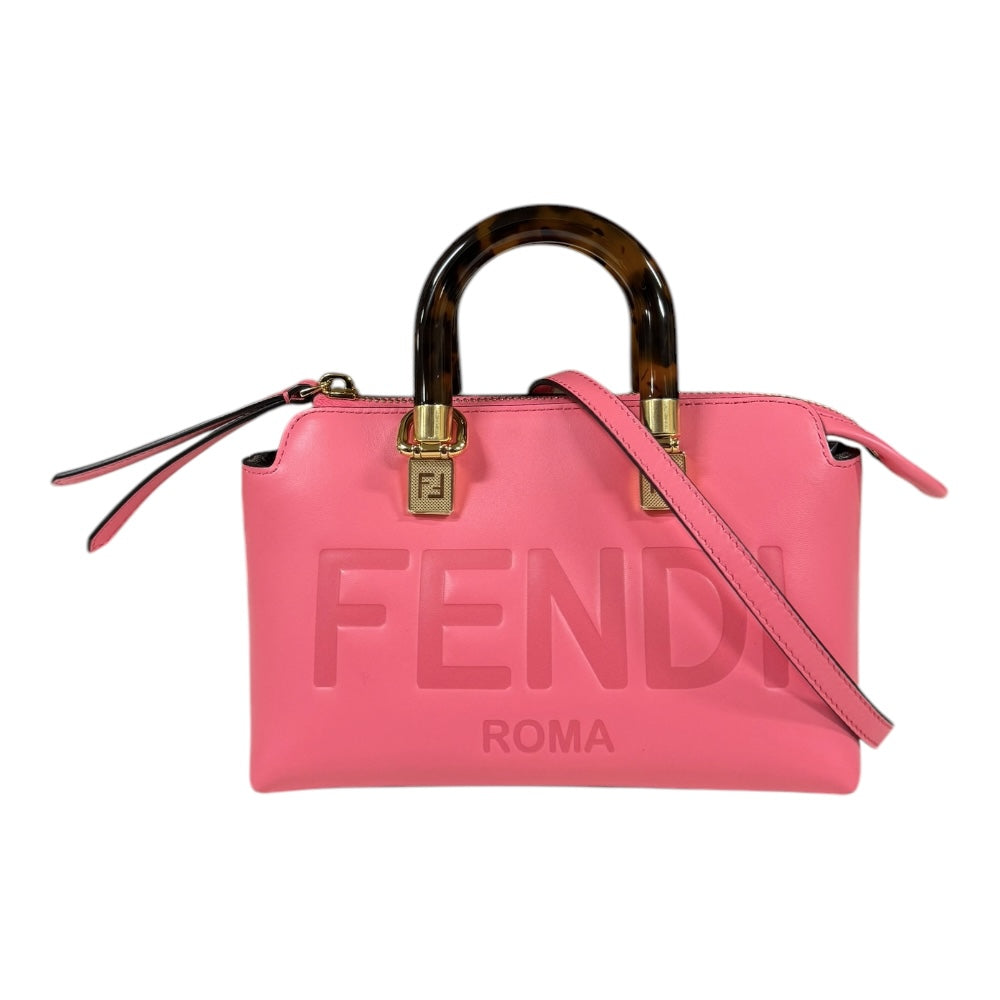 FENDI フェンディ バイザウェイ ミニ ショルダーバッグ レザー ピンク