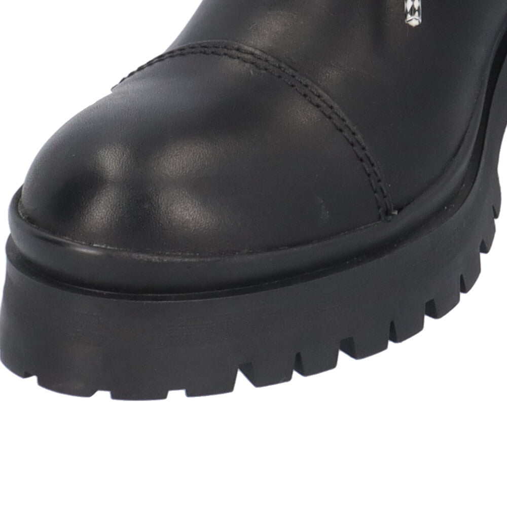 MIUMIU ミュウミュウ レースアップ ブーツ レザー レディース 中古