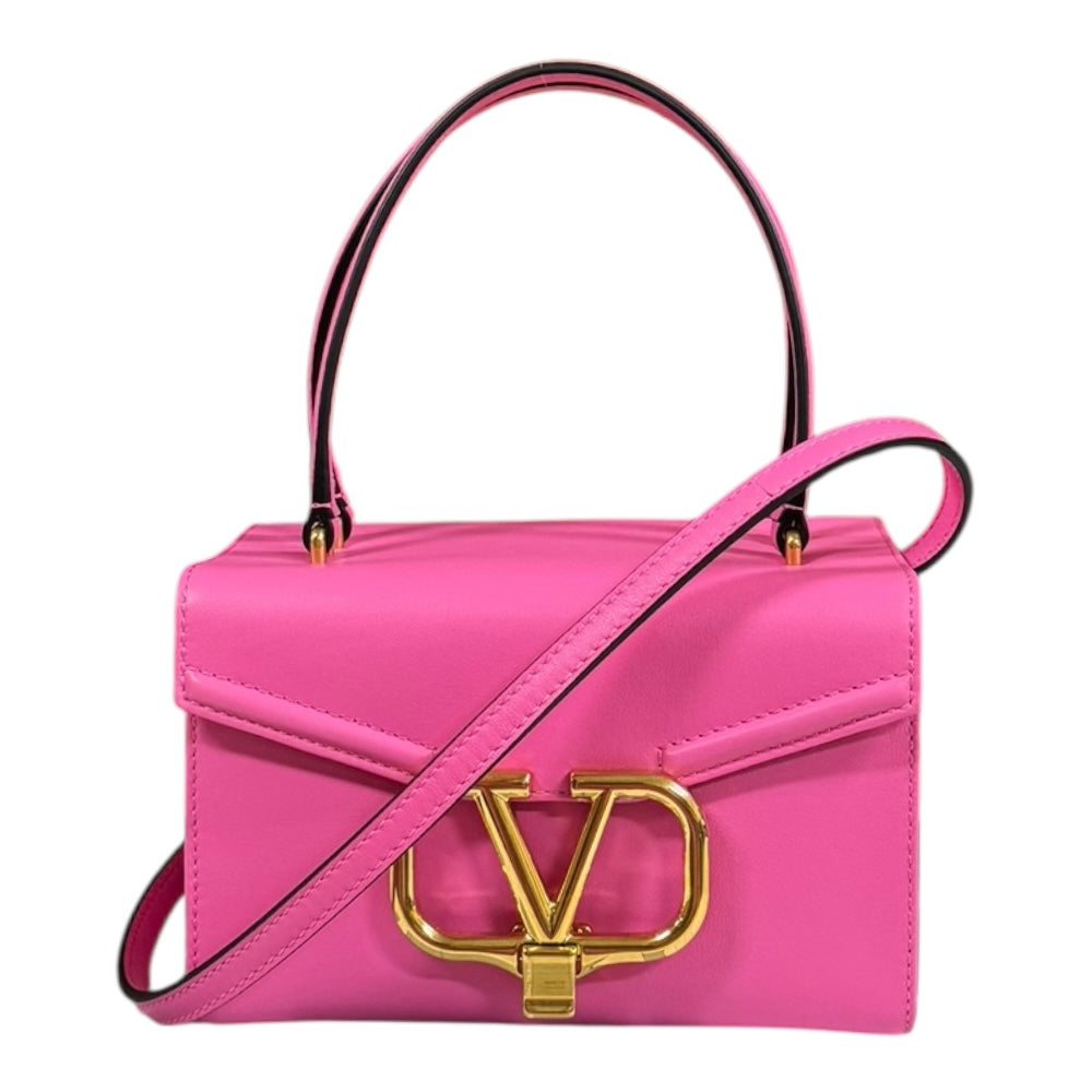 VALENTINO ヴァレンティノ ショルダーバッグ レザー ピンク レディース