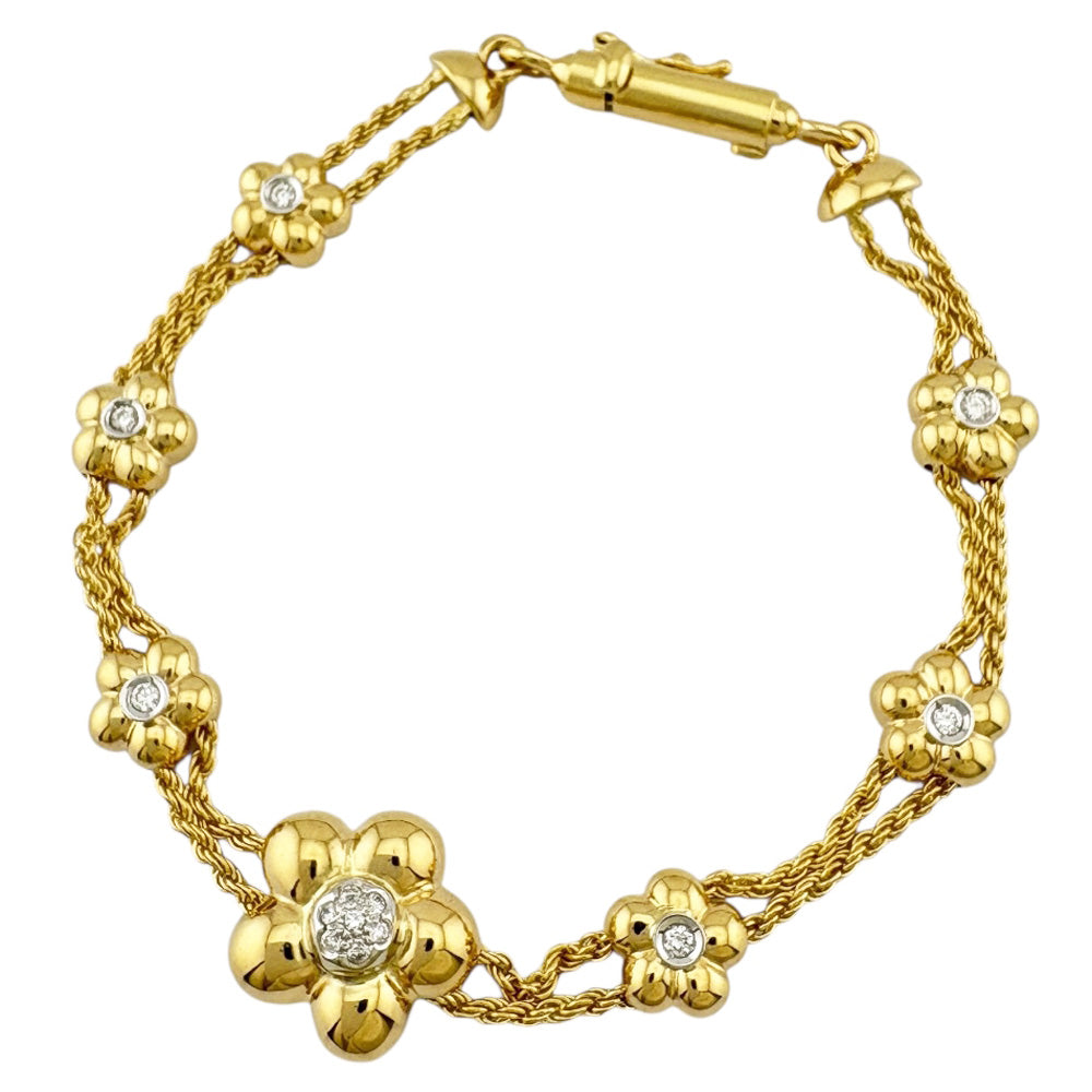 Ponte Vecchio ポンテヴェキオ ブレスレット 18金 K18イエローゴールド