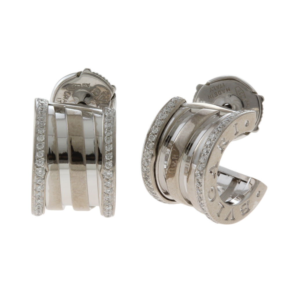 ブルガリ BVLGARI B-zero.1 ビーゼロワン ピアス 18金 K18ホワイト