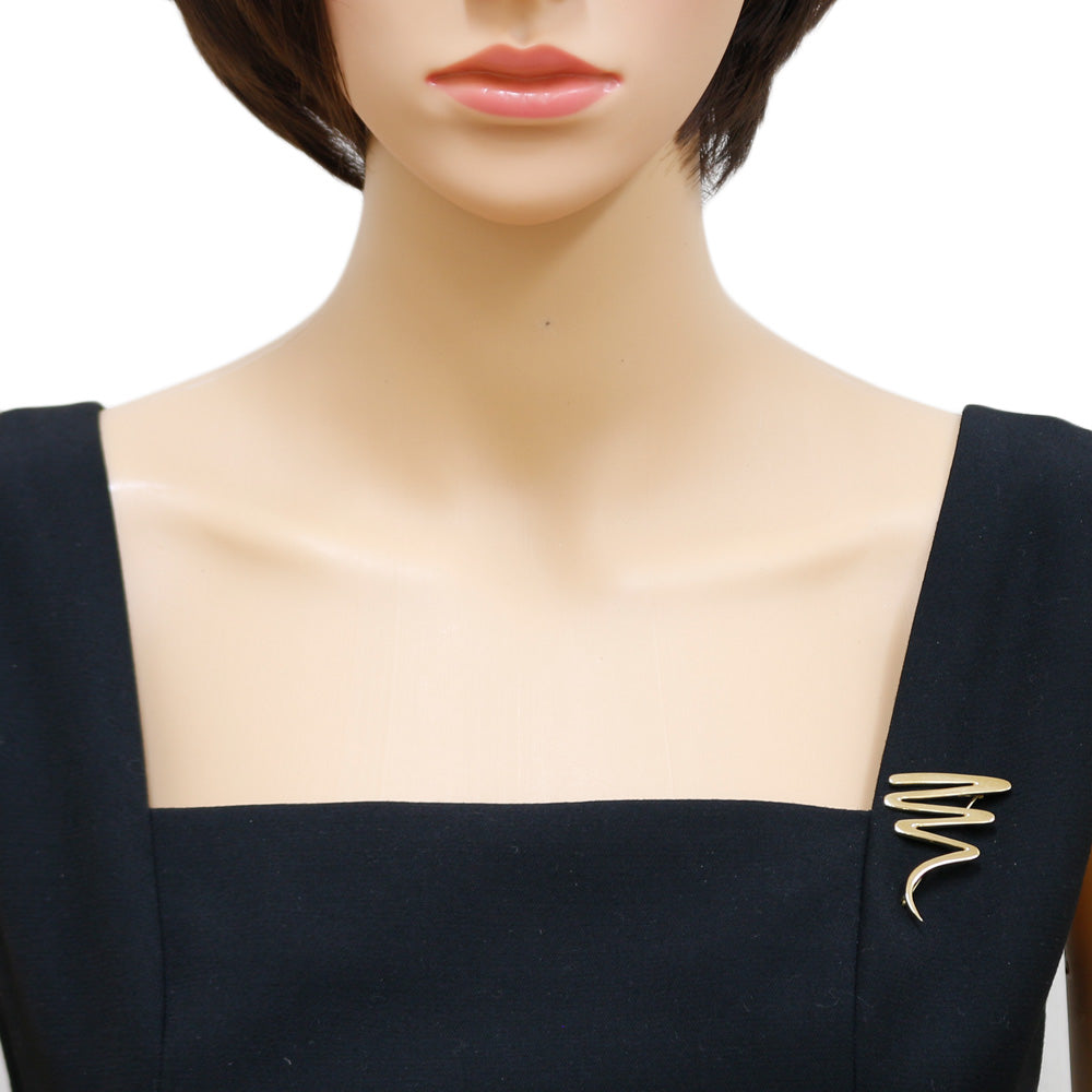 TIFFANY&Co. ティファニー スクリブル ブローチ 18金 K18イエロー