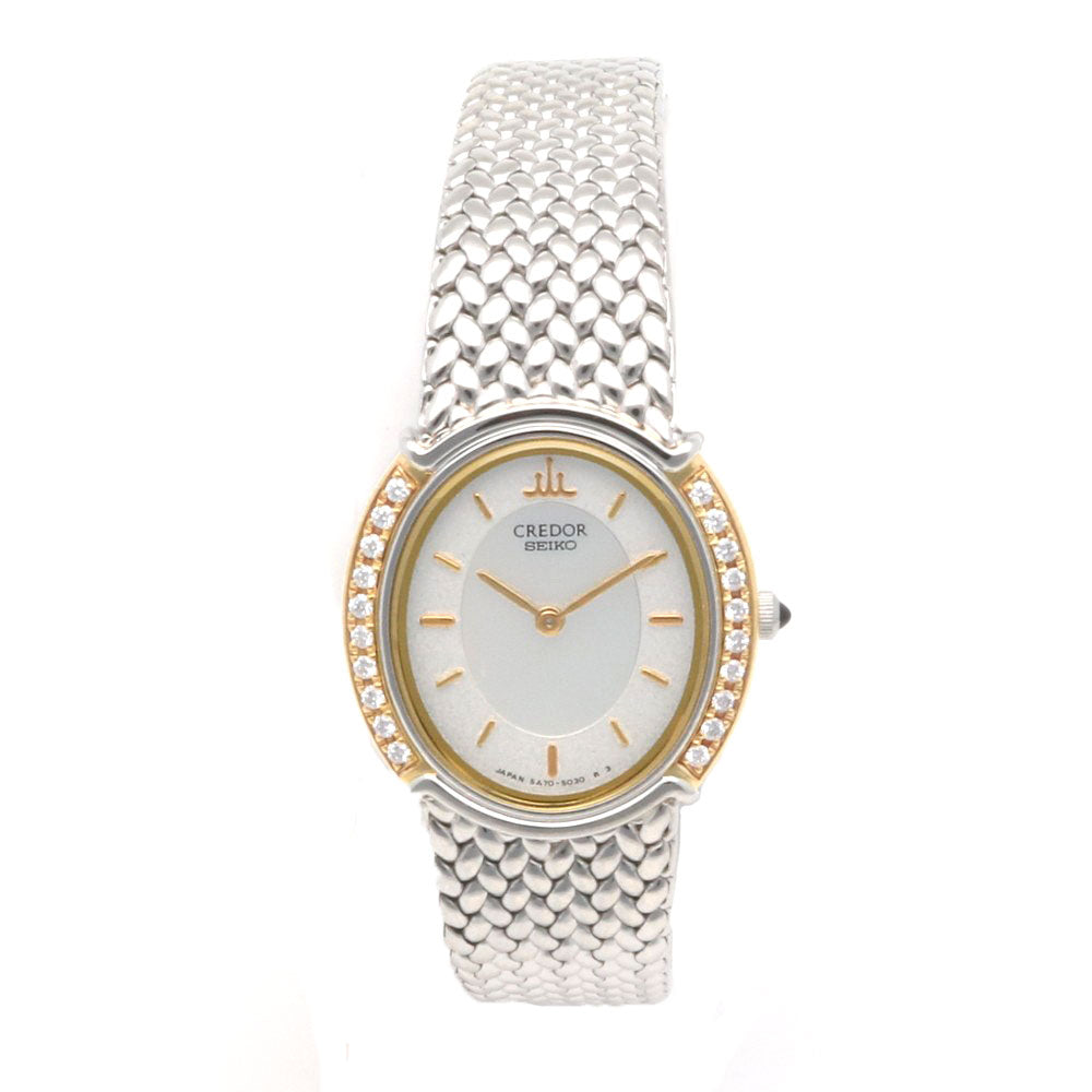 CREDOR SEIKO Credor Seiko Watch Stainless Steel 5A70-3000 Ladies 1