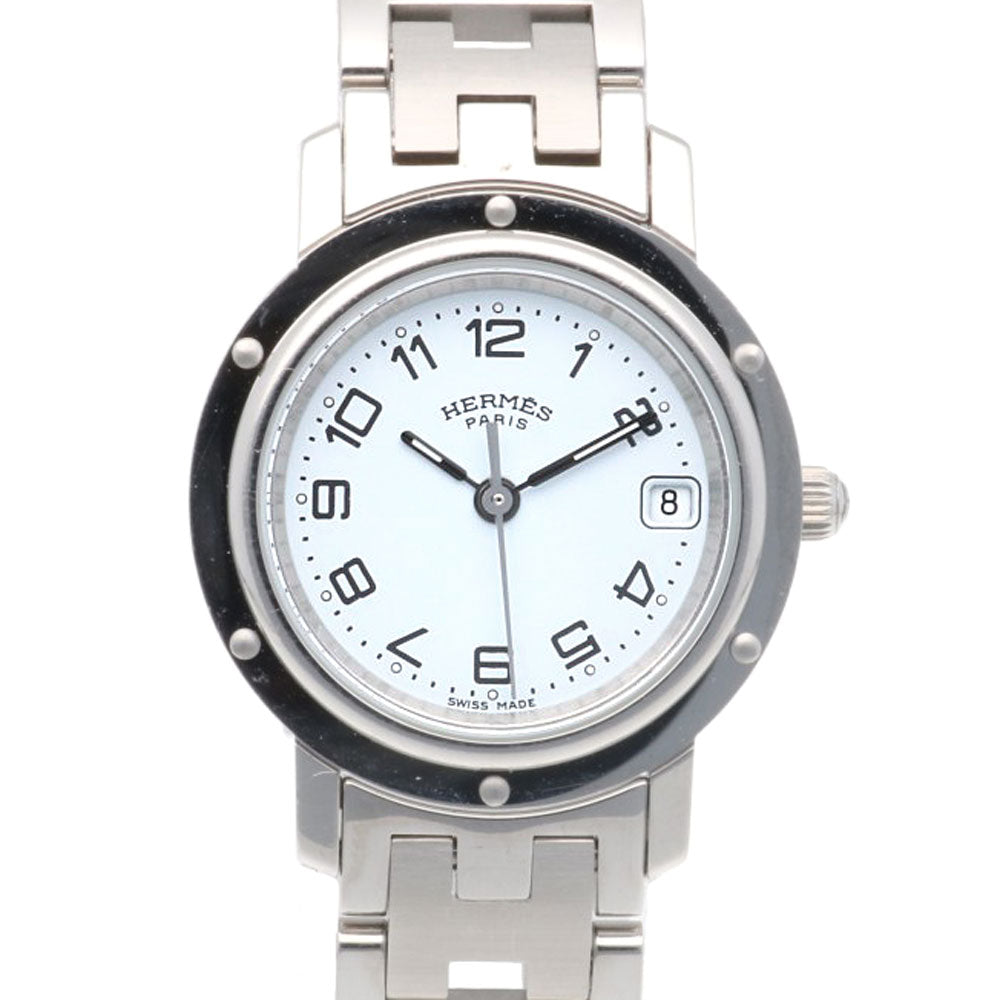 HERMES エルメス クリッパー 腕時計 ステンレススチール CL4.210