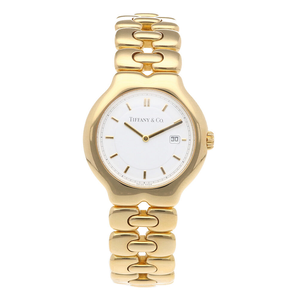 TIFFANY&Co. ティファニー ティソロ 腕時計 18金 K18イエローゴールド