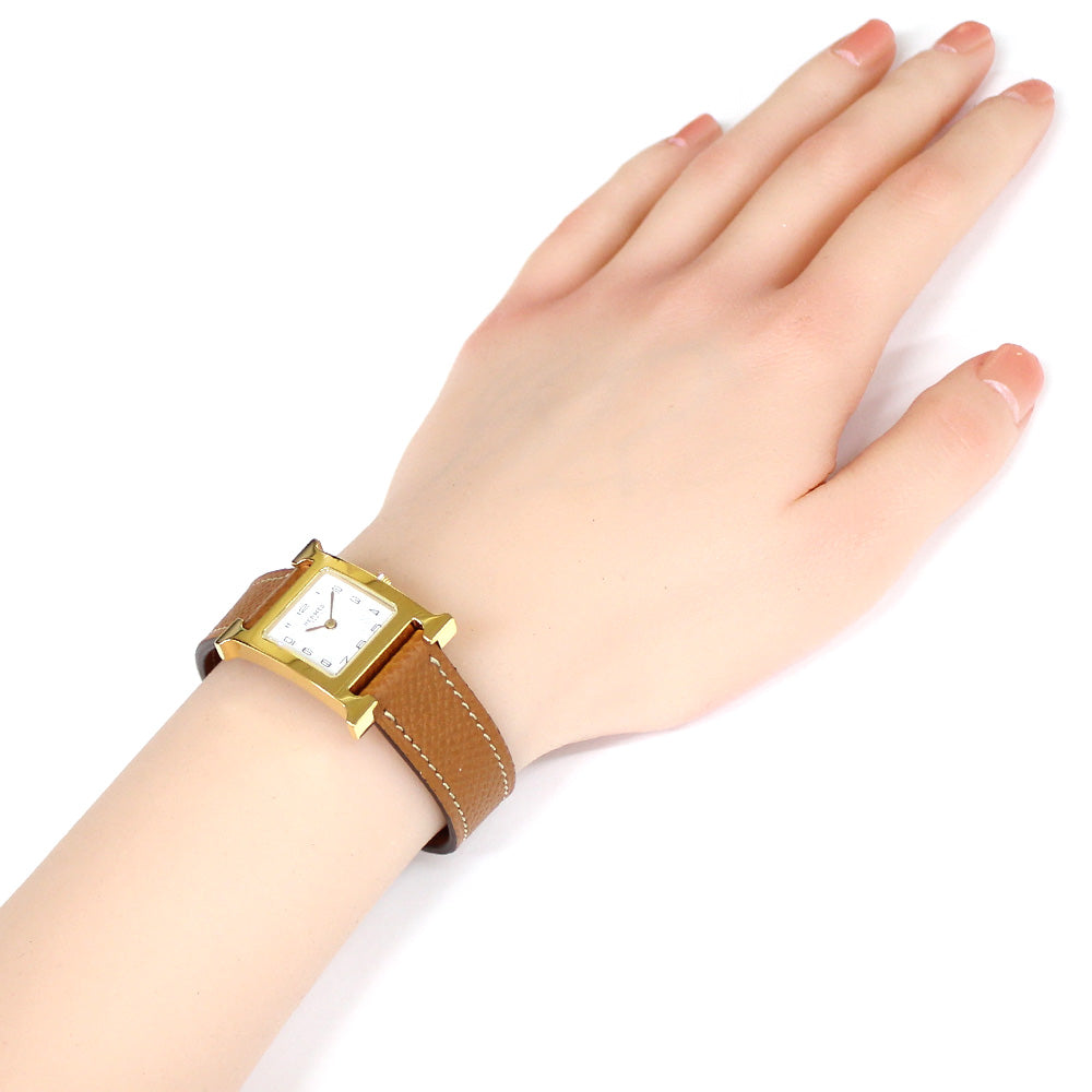 HERMES エルメス Hウォッチ 腕時計 GP HH1.201 クオーツ レディース 1