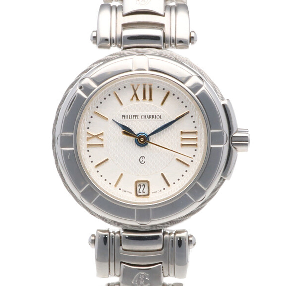 PHILIPPE CHARRIOL Stainless Steel Men's Watch, Pre-Owned – 【公式