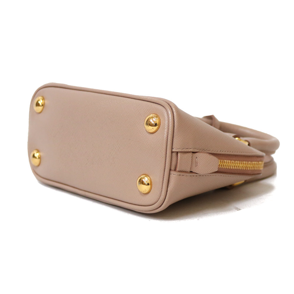 中古】 プラダ PRADA ショルダーバッグ ハンドバッグ レザー ベージュ