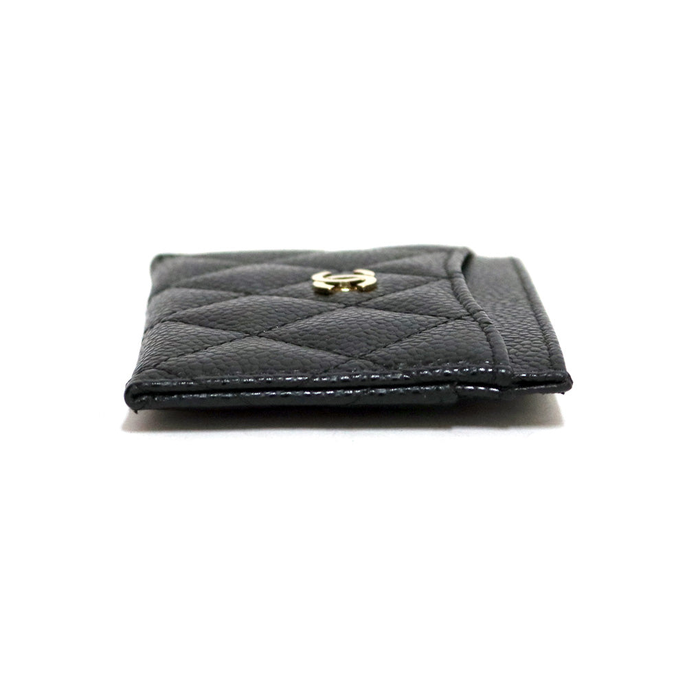 中古】 シャネル CHANEL カードケース ココマーク CCマーク レザー 美