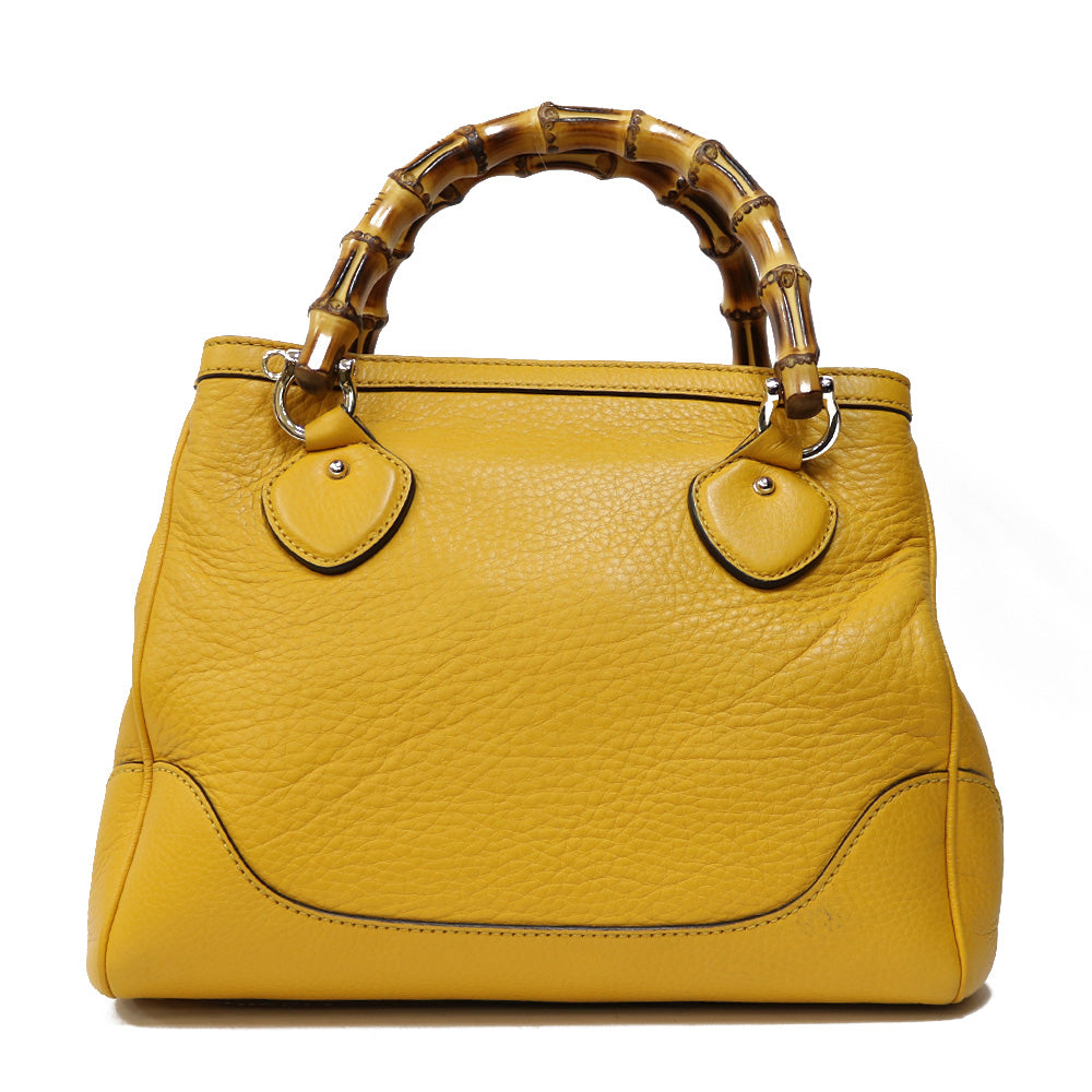 GUCCI グッチ ショルダーバッグ レザー イエロー レディース 中古