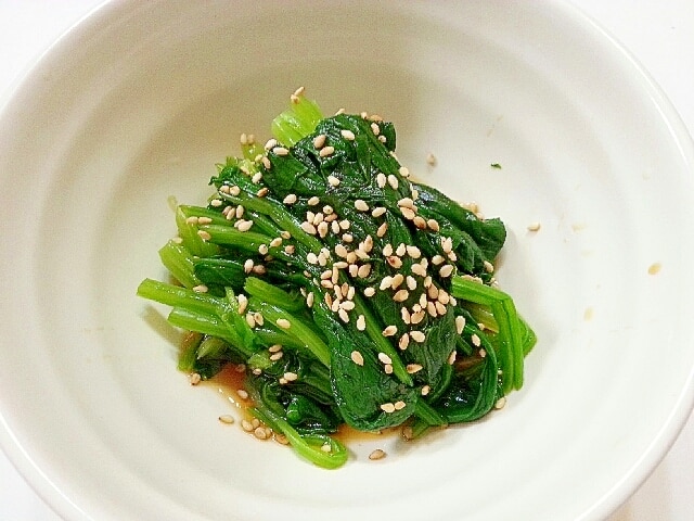 定番☆ほうれん草のお浸し レシピ・作り方 by sarasa*** - 楽天レシピ