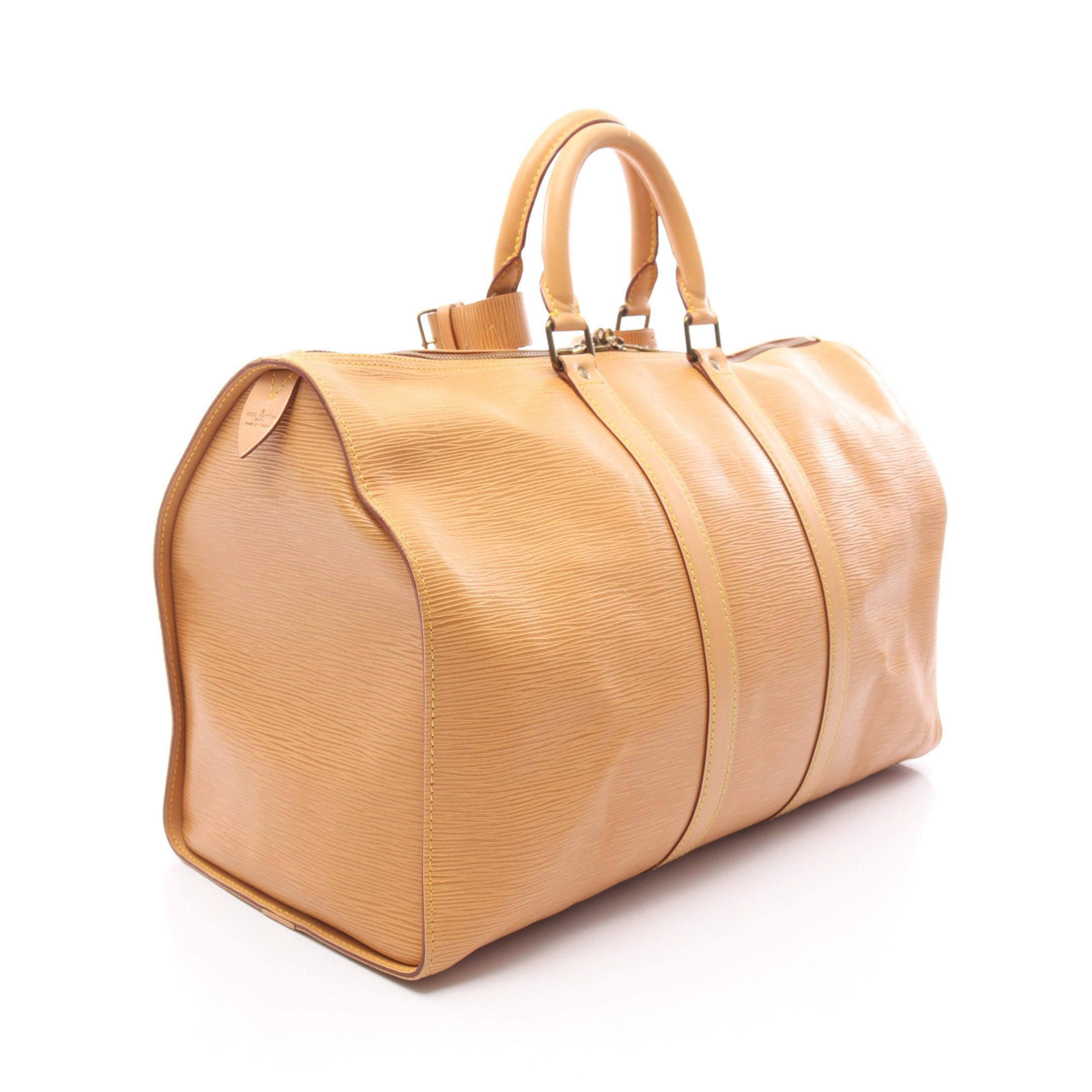 キーポル45 エピ ウィニペグベージュ ボストンバッグ レザー ベージュ