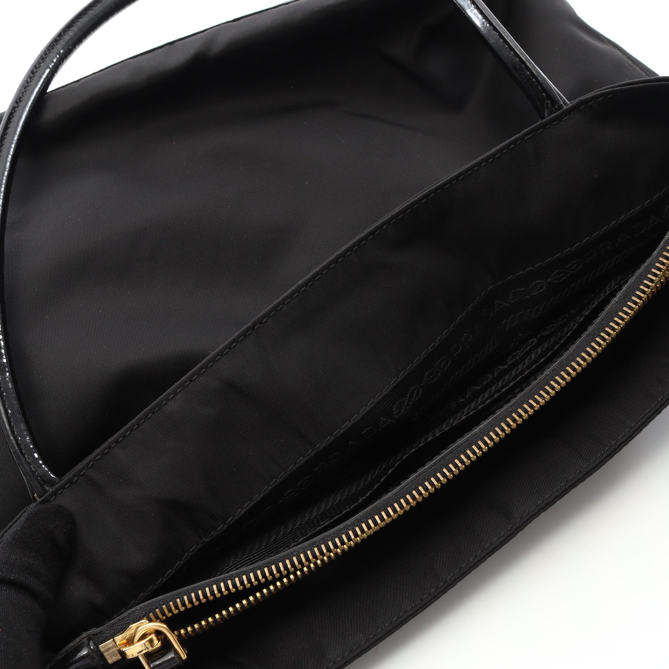 TESSUTO CITY ハンドバッグ トートバッグ ナイロン レザー ブラック