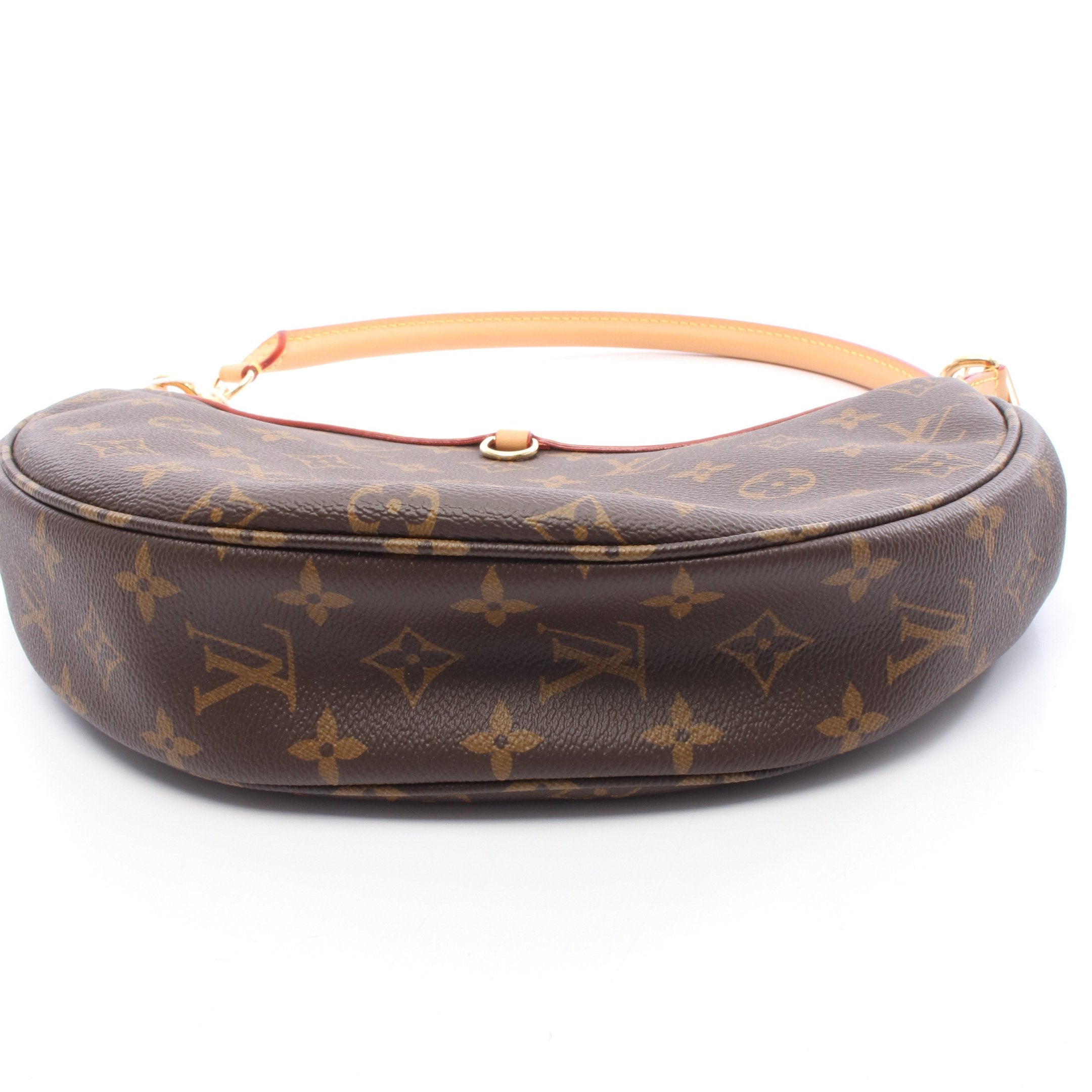 ルーピング モノグラム ショルダーバッグ PVC レザー ブラウン ルイ