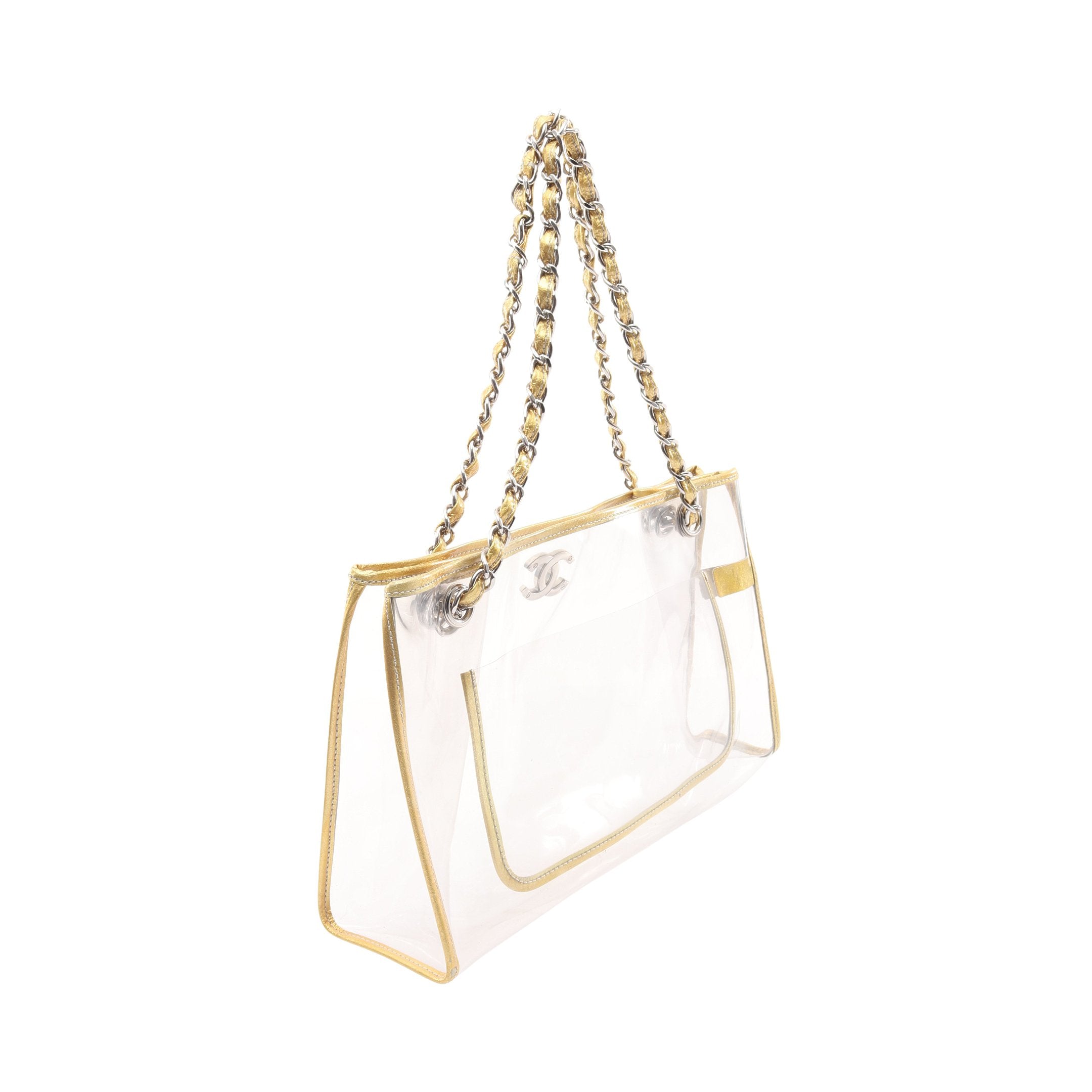 ココマーク チェーンショルダーバッグ チェーントートバッグ ビニール