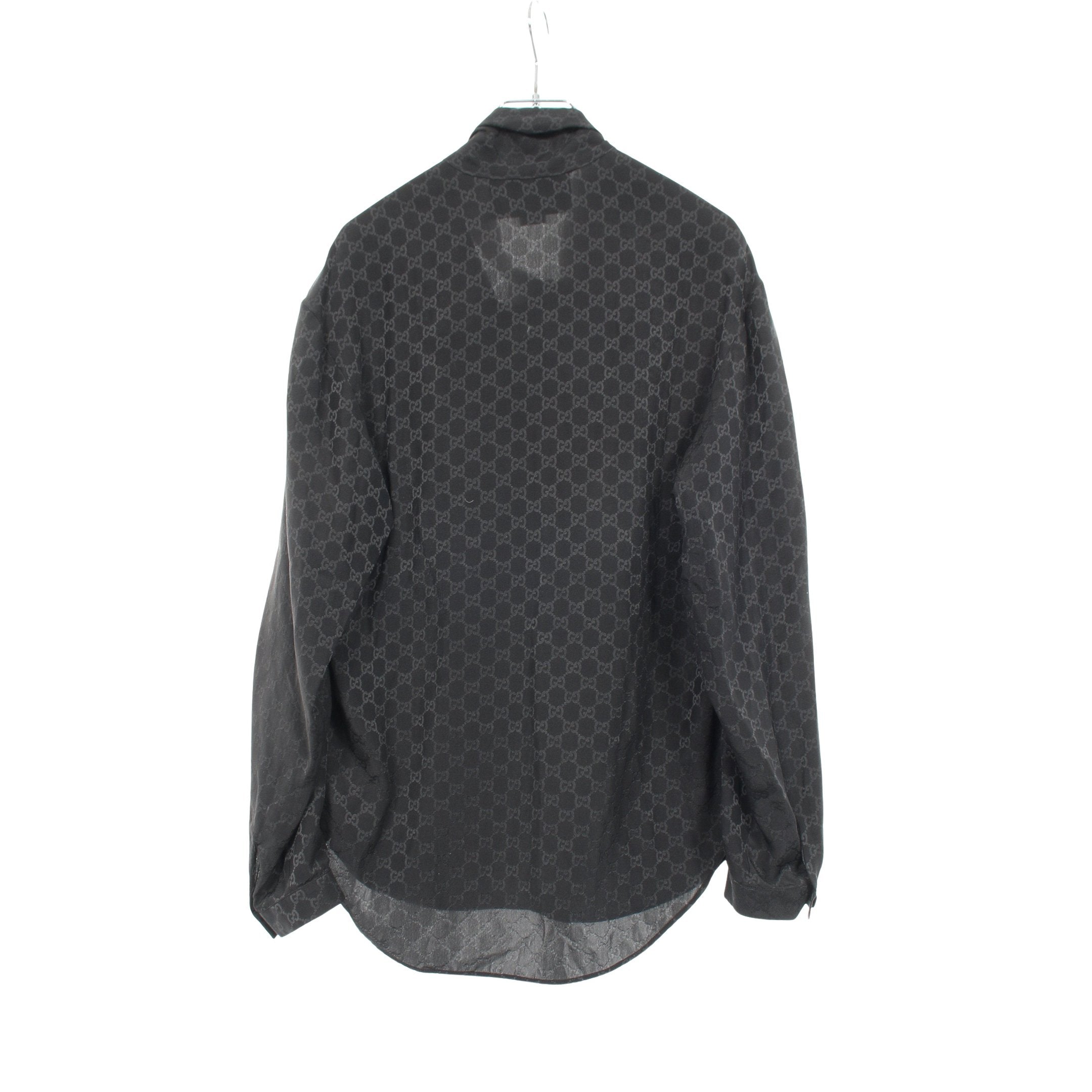 GG柄 ブラウス シルク ブラック ボウタイ付き グッチ – RECLO