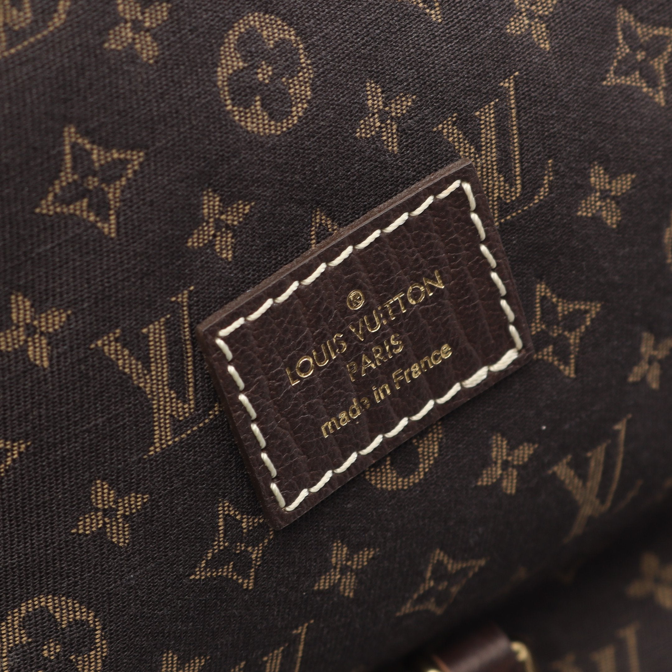 ソミュール モノグラムミニラン エベヌ ショルダーバッグ キャンバス