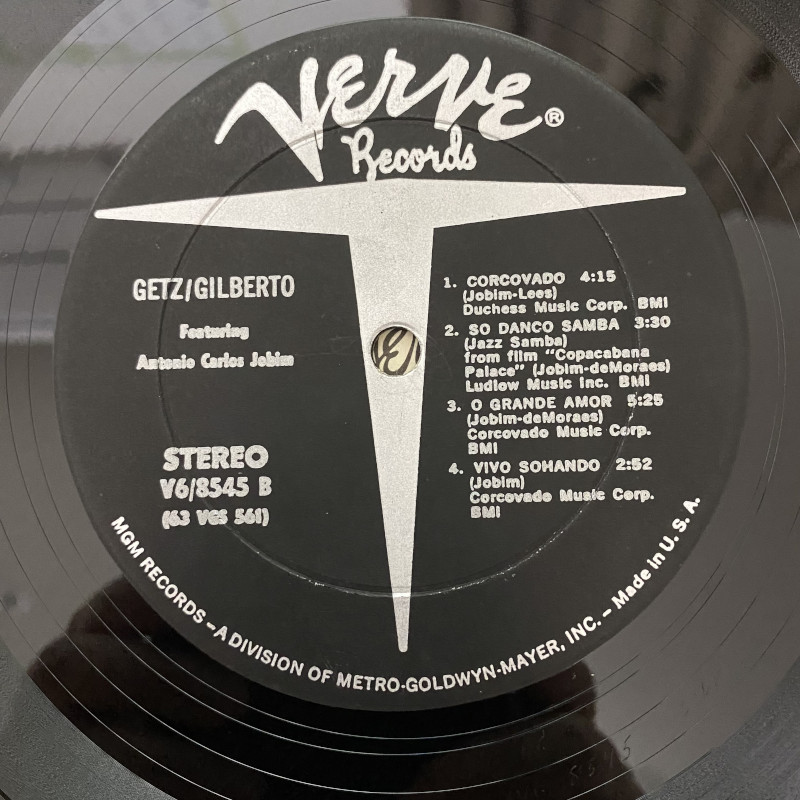 USED LP] ゲッツ／ジルベルト GETZ/GILBERTO US Verve V6-8545 STEREO