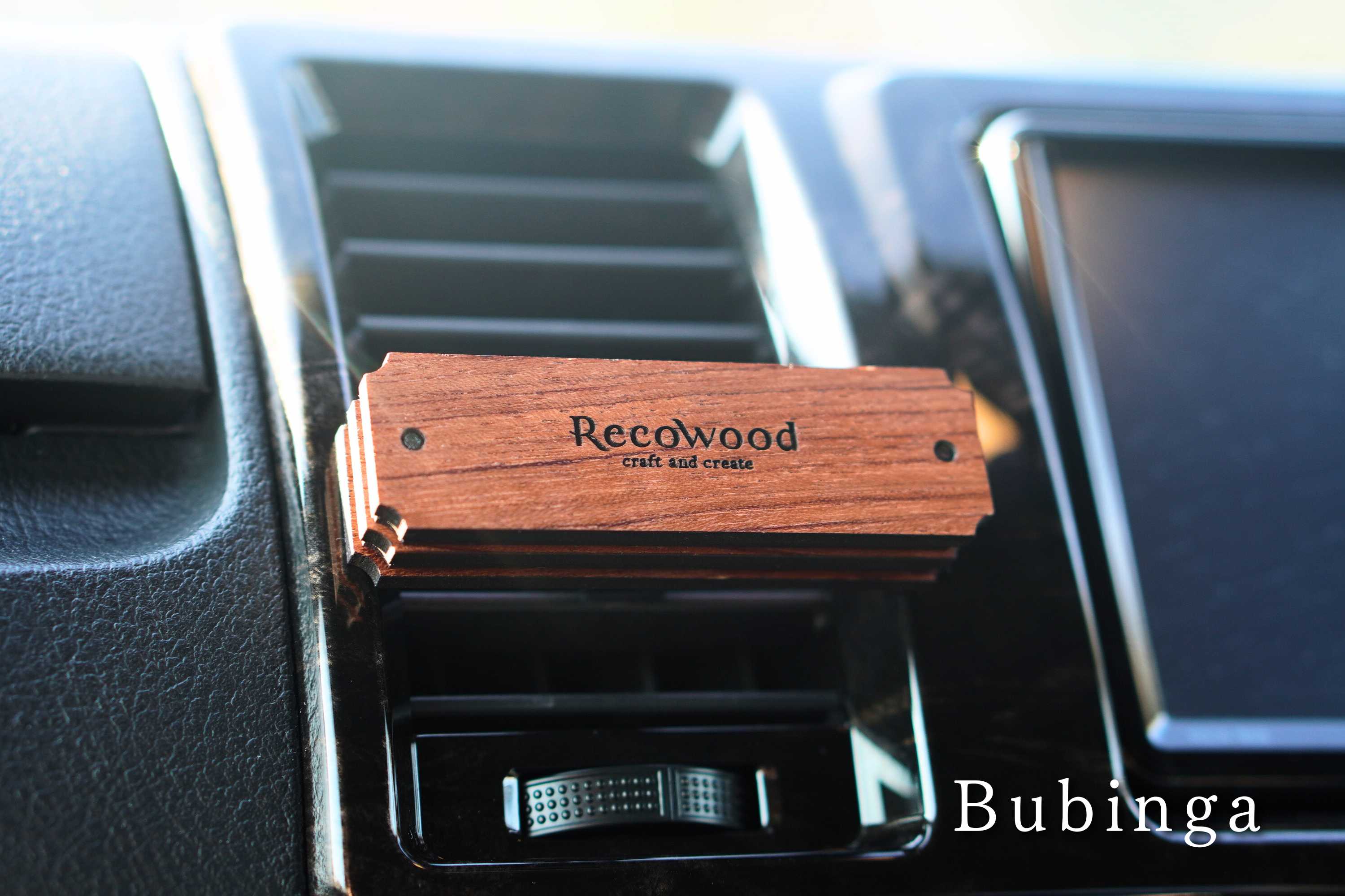 無香料 車用アロマディフューザー】クラウンレクト PREMIUM｜天然木