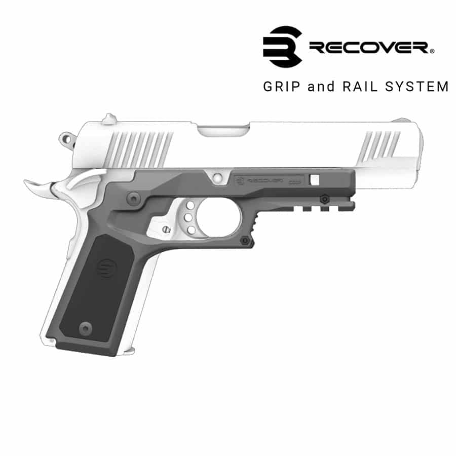 1911 Grips CC3P Grip and Rail Adapter with Grip Panels