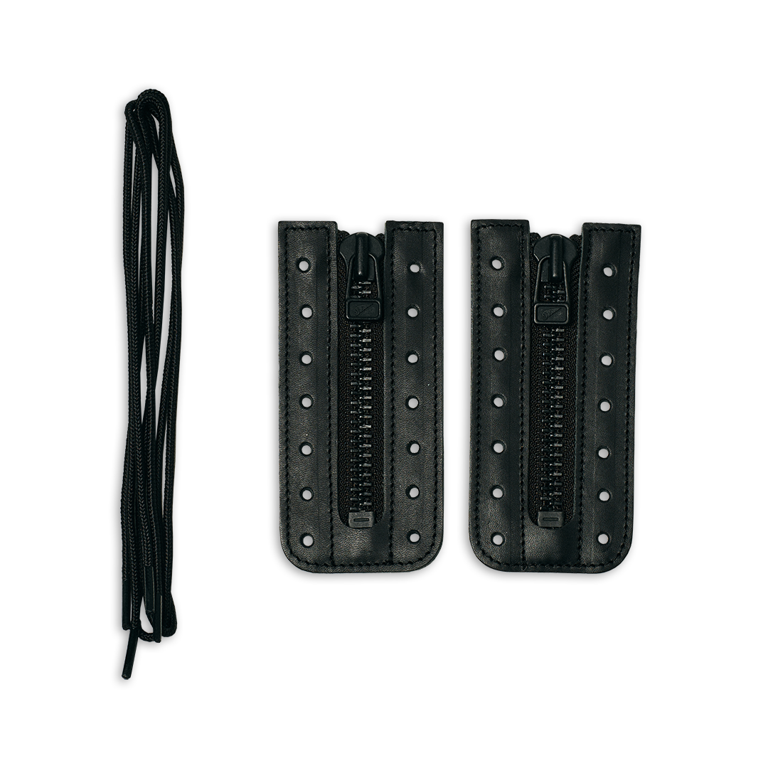 W】Boots Leather Zipper Unit / 6-inch Black Boundary | レッド