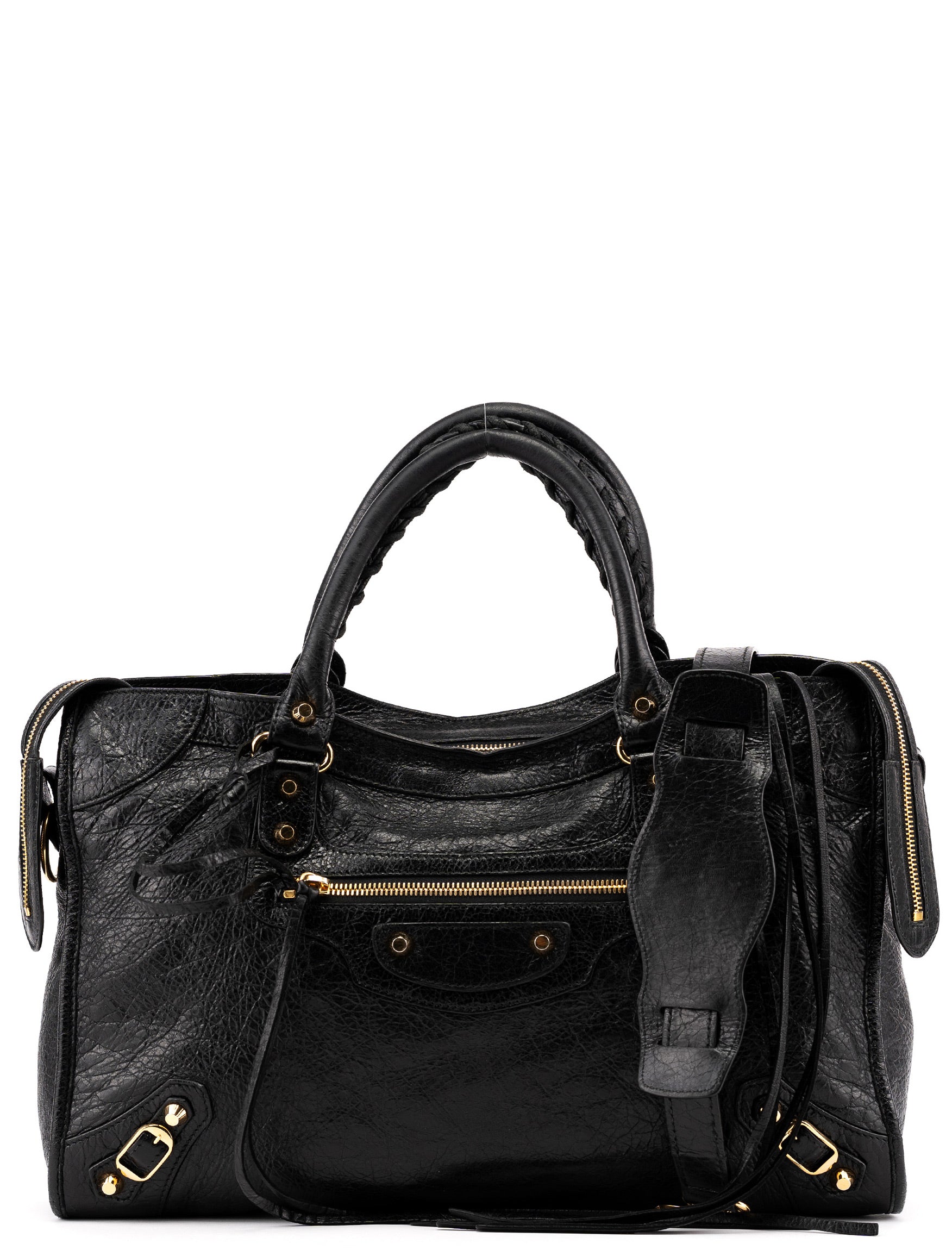 Balenciaga 115748 Black Lambskin City Bag – Rediscover Vintage