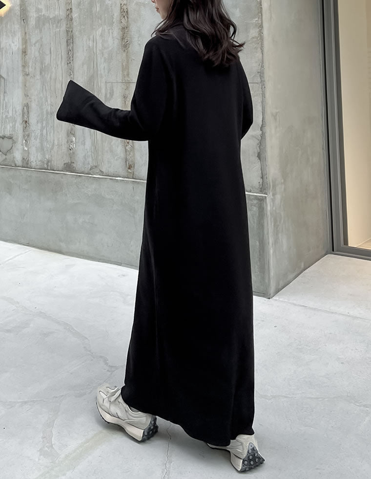 ミラノリブハーフジップニットワンピース - ワンピース通販 | 人気