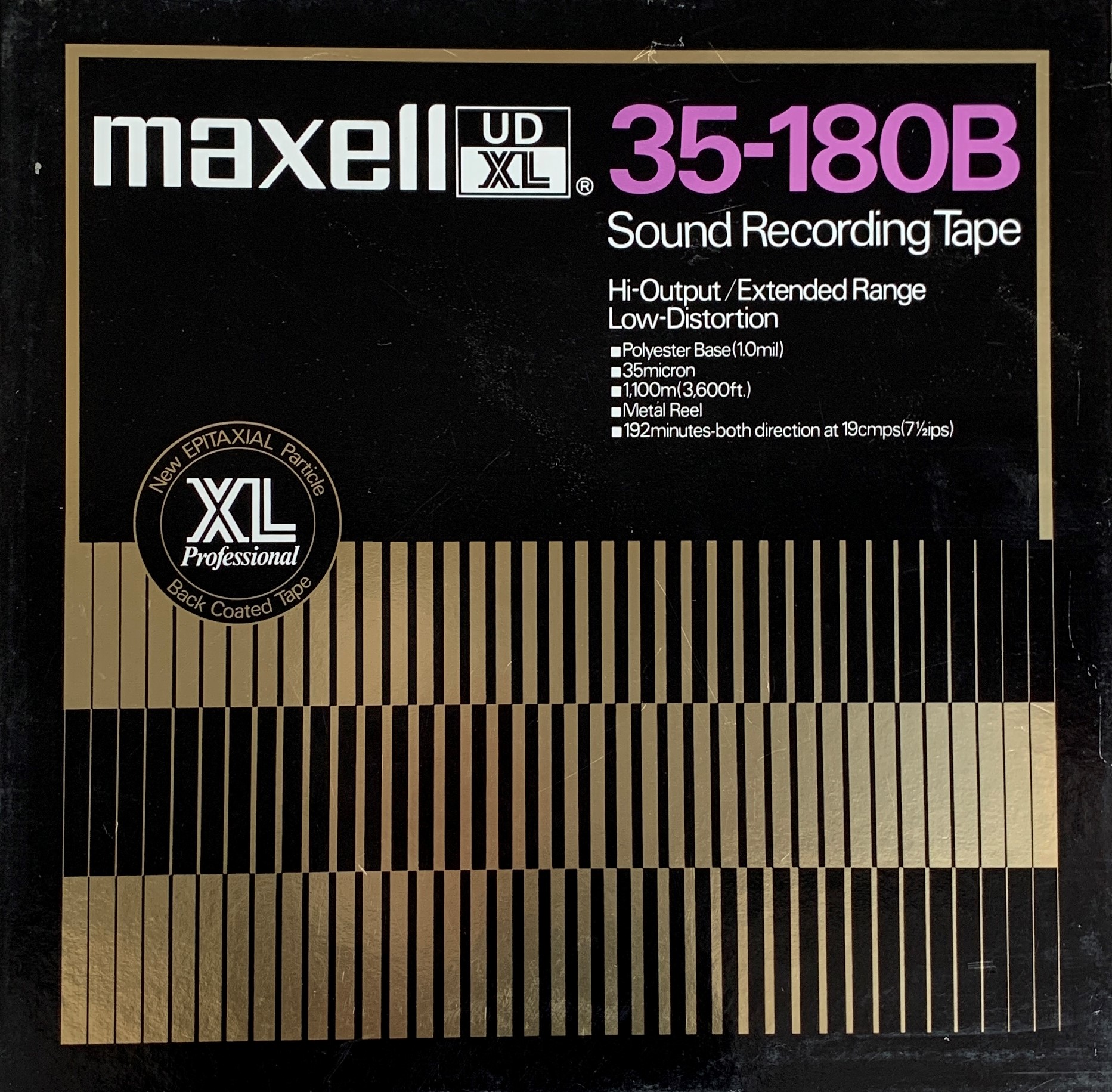Maxell UDXL Reel Tape, LP, 10″ Metal Reel, 3600 ft - Reel to Reel