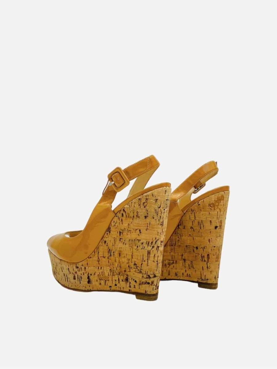 CHRISTIAN LOUBOUTIN Mustard Size EU 36 Wedges - Reems Closet