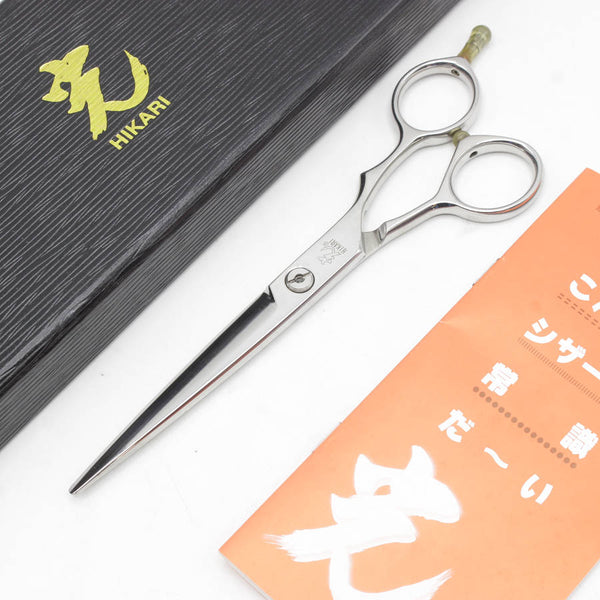 美品】光シザー E-6 カットシザー 6インチ ハマグリ刃 オフセット
