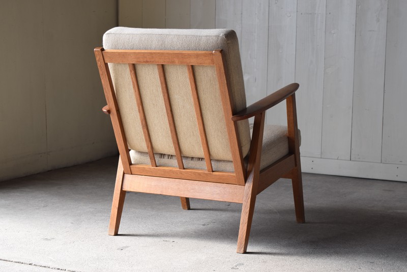 ヴィンテージ デンマーク製 チーク材×オーク材 イージーチェア①