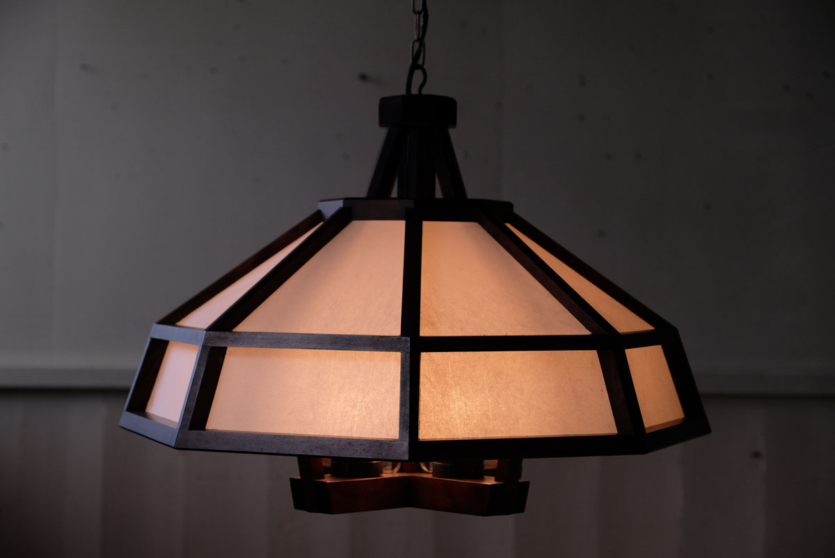 松本民芸家具 和紙 ペンダントライト PLANE | REFACTORY antiques