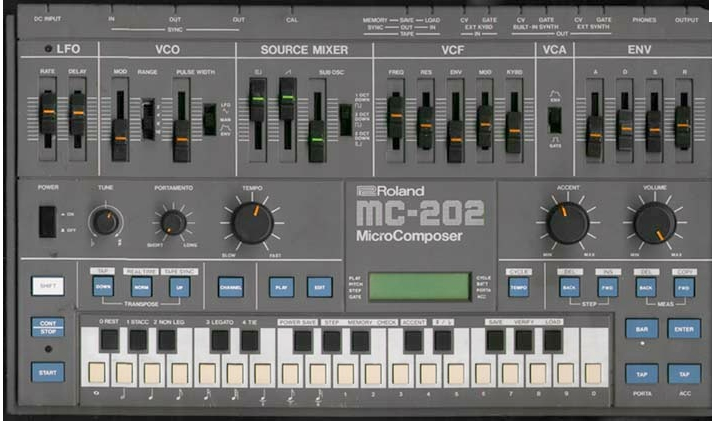 Roland MC-202 MicroComposer Original Data Tape Download | Binary Heap