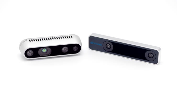 RealSense™ tracking camera T265 and depth cameras D400 series