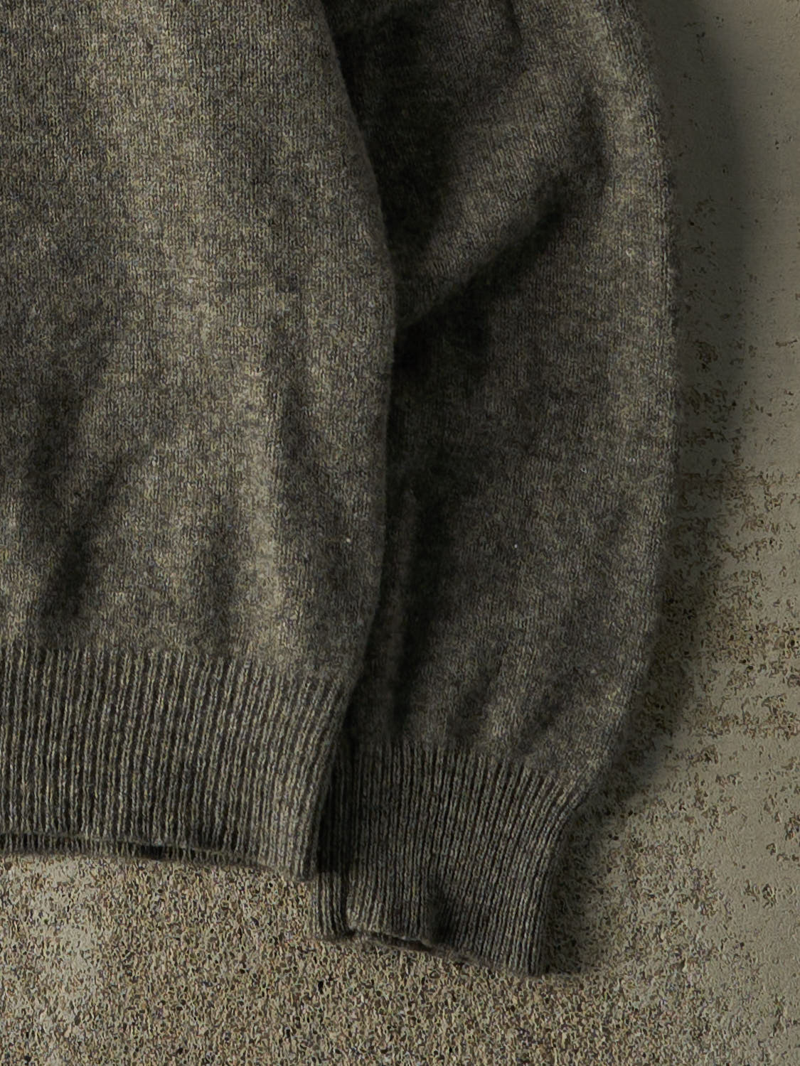 Vintage 90s Grey Polo Ralph Lauren Lambs Wool Boxy Knit (S/M