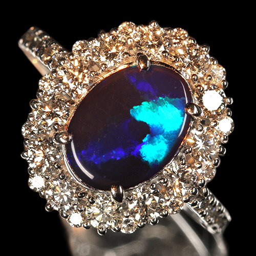 新着＞オーストラリアライトニングリッジ産ブラックオパール 約2ct