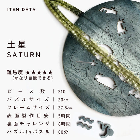 6月入庫分予約】宇宙の破片 SATURN 土星と専用フレームセット – ご