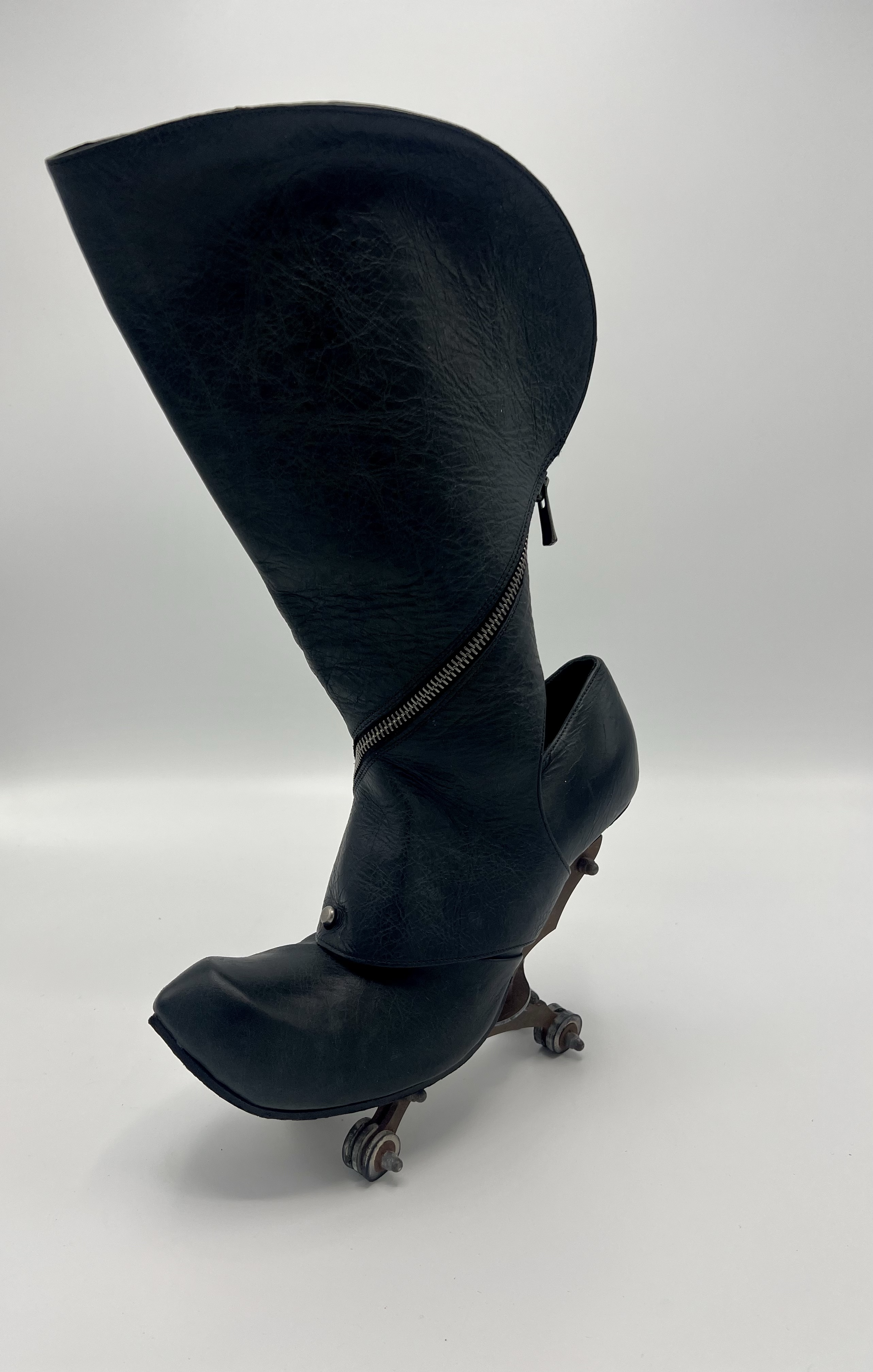 Kei Kagami Leather Roller-skate Boots - Rellik