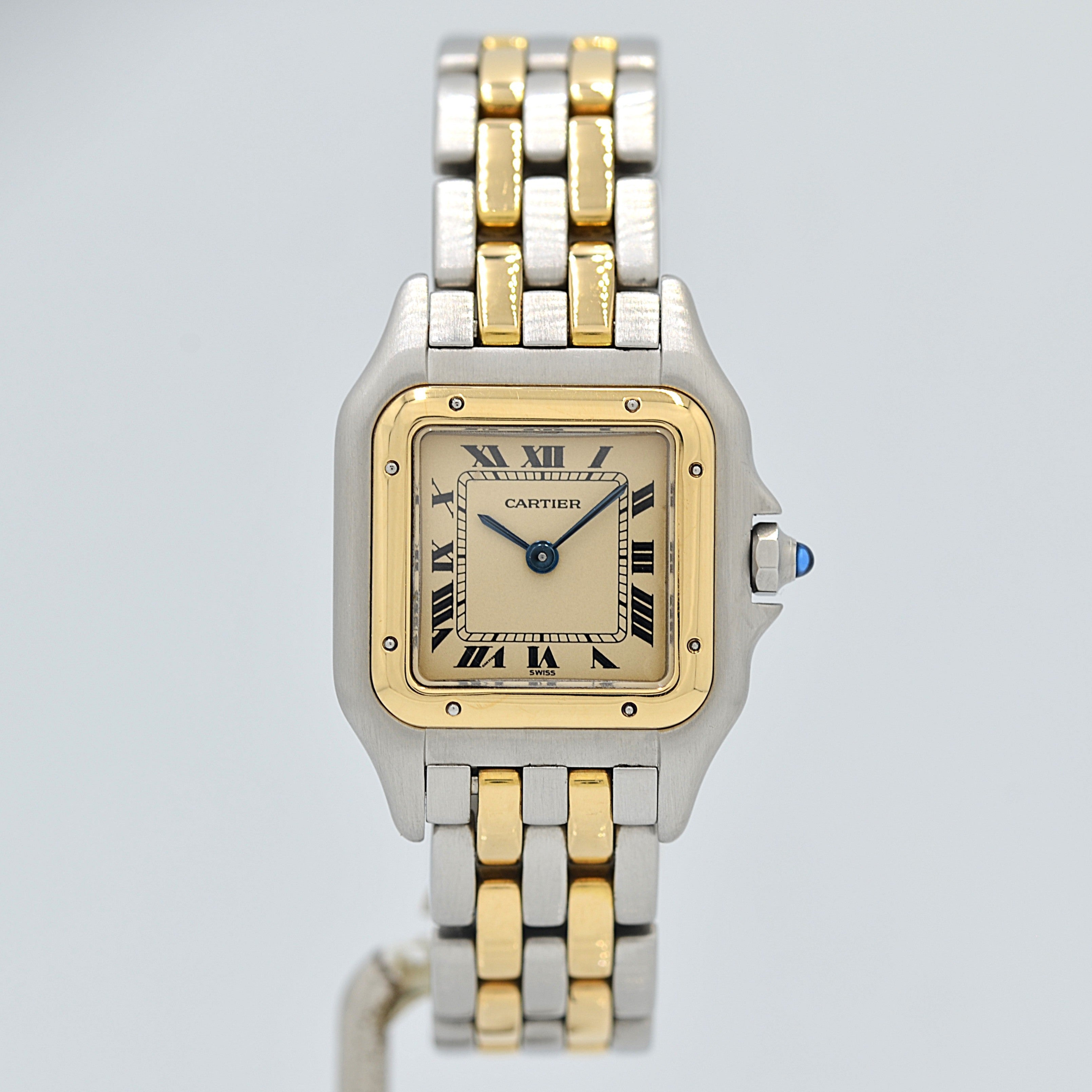 Cartier】カルティエ パンテールSM 2ロウ 18KYG×SS