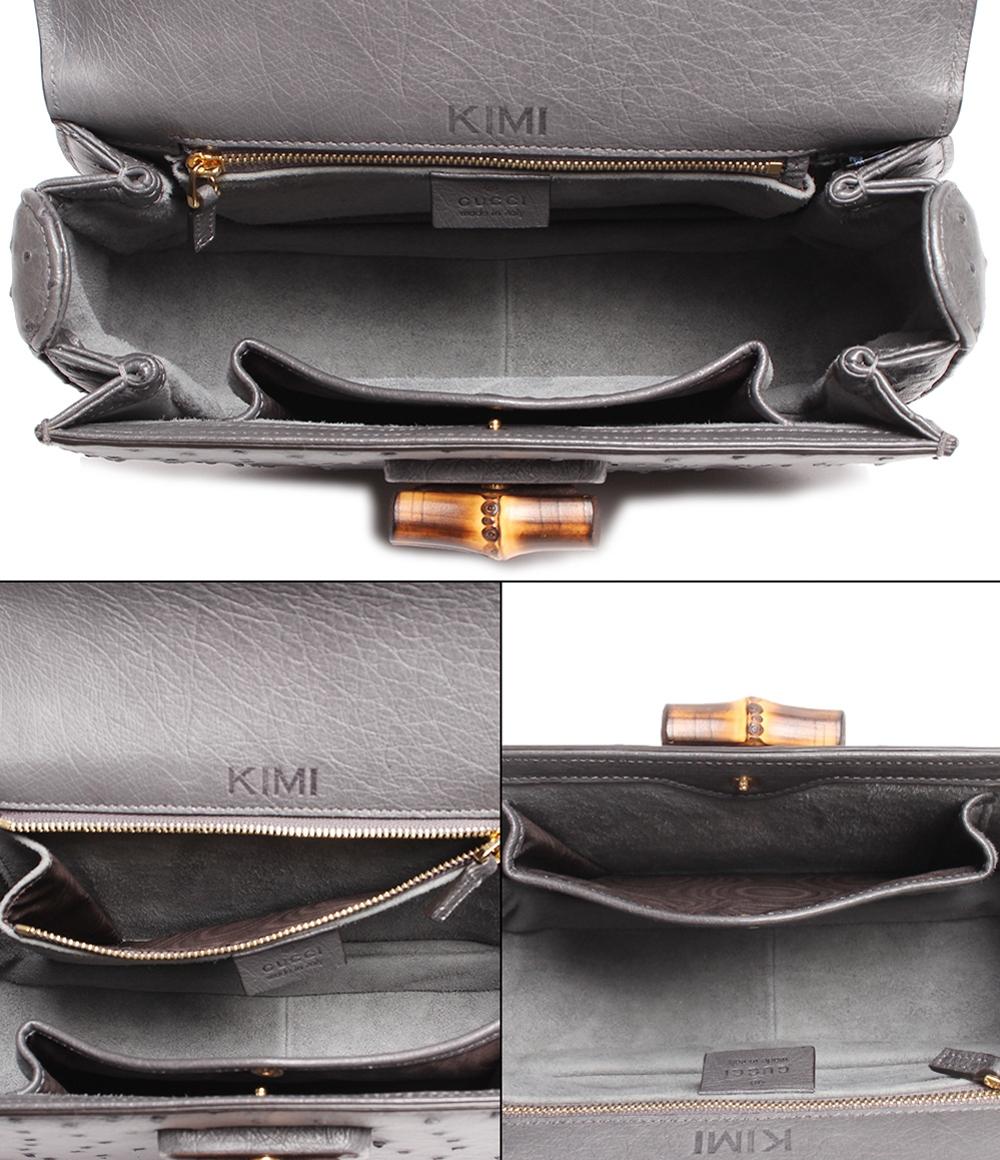 グッチ 2wayレザーハンドバッグ ゴールド金具 バンブー1947