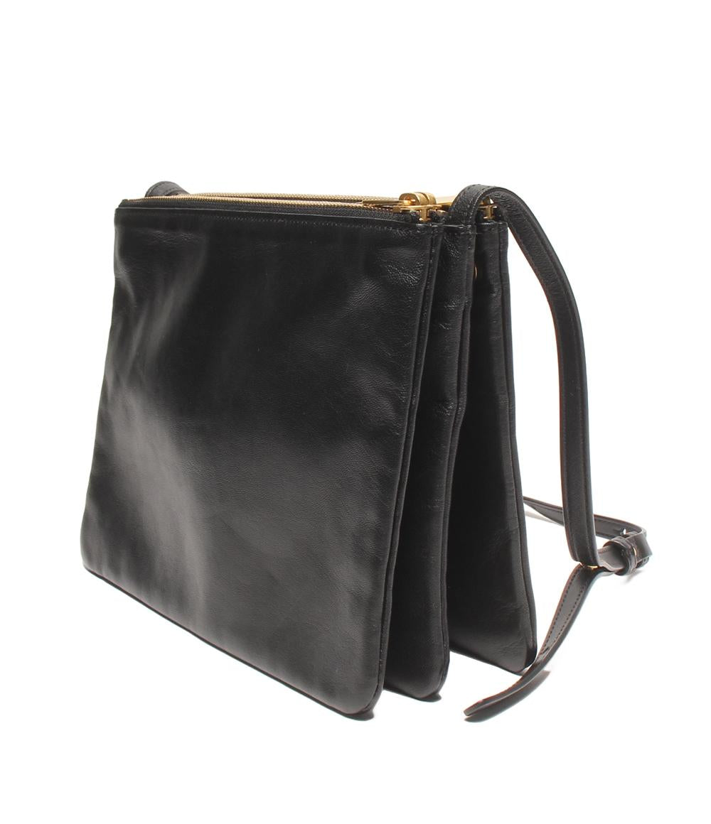 CELINE ショルダーバッグ 斜め掛け ゴールド金具 トリオ レディース