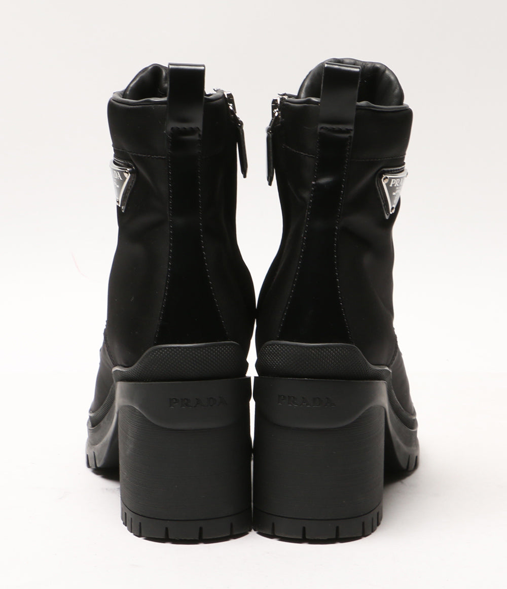 プラダ ブーツ RE NYLON レースアップ厚底ブ-ツ レディース SIZE 36