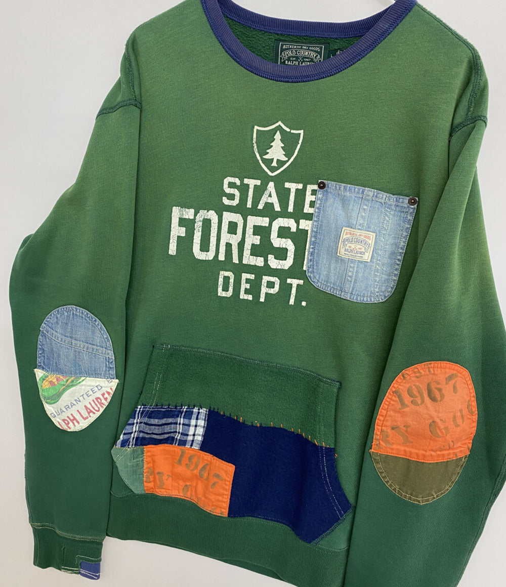 美品 POLO COUNTRY RALPH LAUREN ポロカントリー スウェット パッチ
