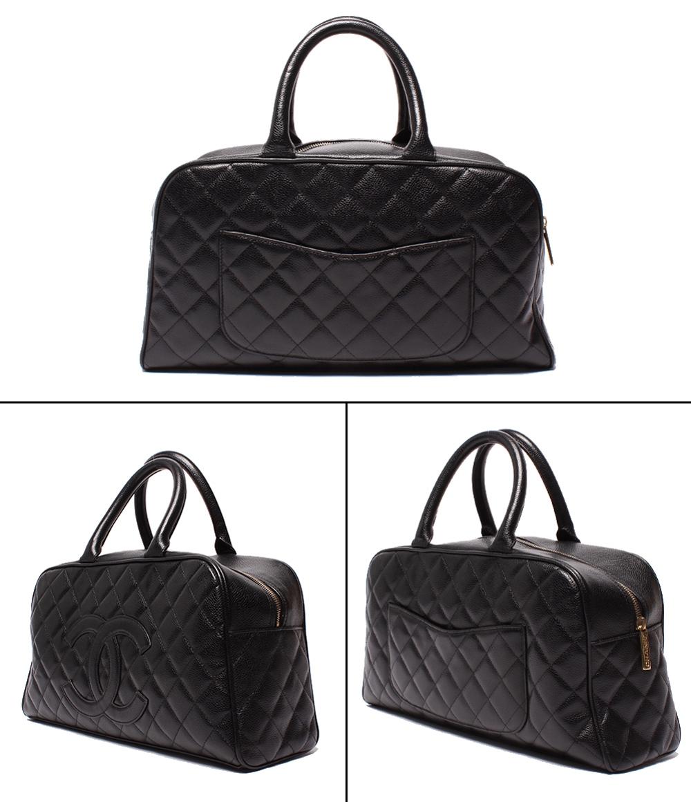 CHANEL ミニボストンバッグ ハンドバッグ マトラッセ ココマーク