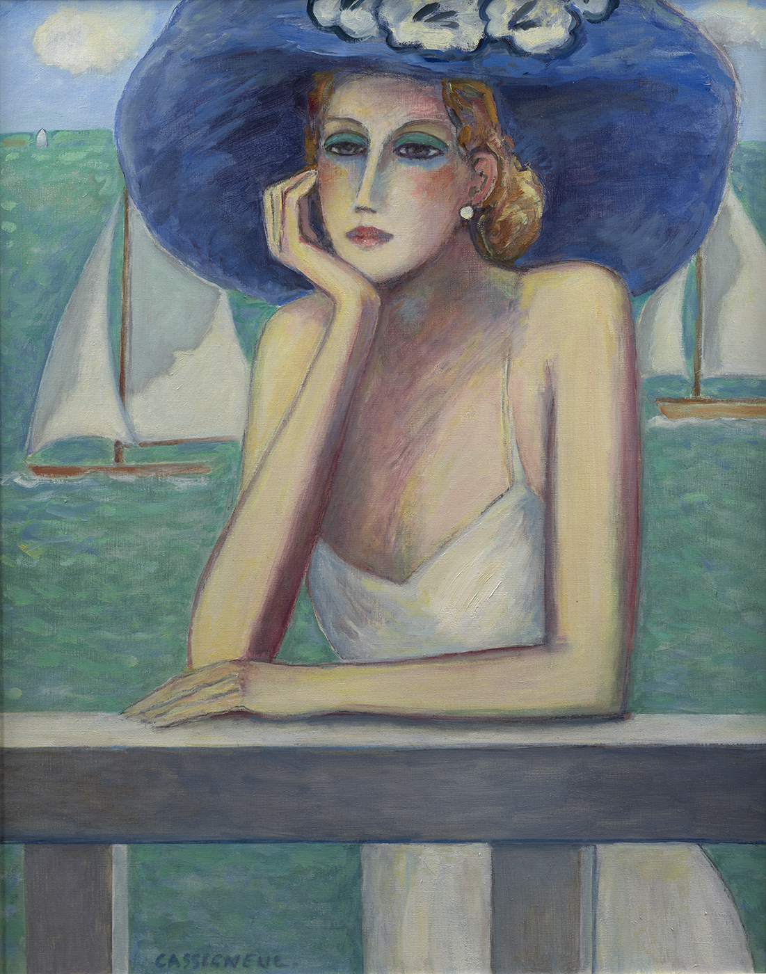 La Capeline Bleue - Jean-Pierre Cassigneul - Rehs Galleries