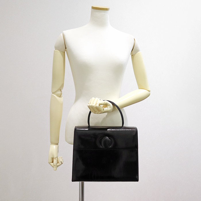 カルティエ(Cartier) ハッピーバースデー ハンドバッグ ロゴ型押し