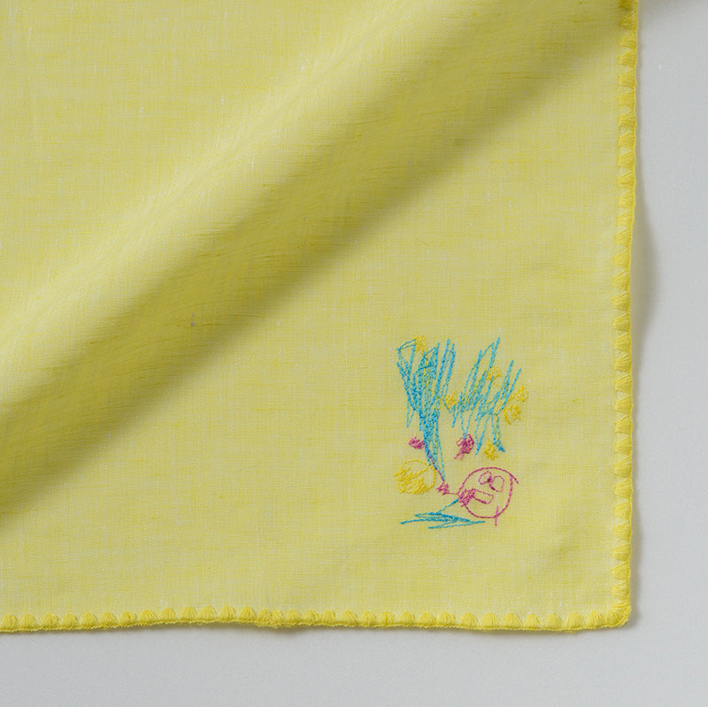 お絵描き刺繍】リネンマルチクロス – ひなた工房