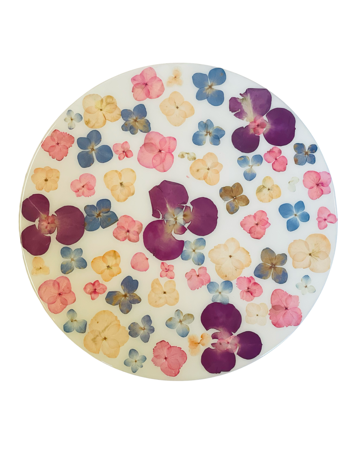 Lazy Susan-Pressed Flowers– Restoration Oak